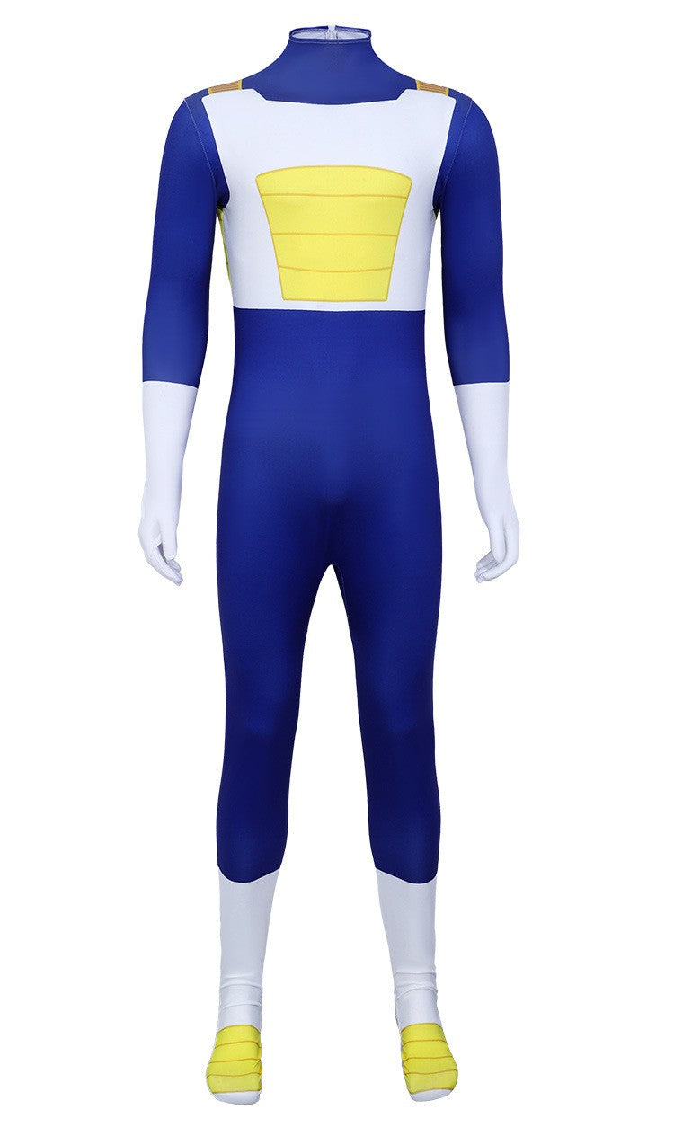 Halloween Vegeta Cos Jumpsuit Game Character Cosplay Bodysuit Halloween Party Costume Adult Fancy Dress Outfit Cosplay Uniform