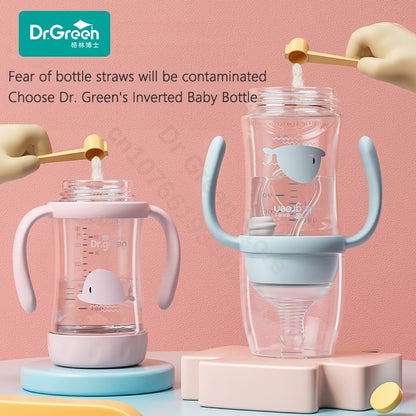 Dr.Green Wide Mouth Newborn baby bottles PPSU Washable Bottles Forward and reverse bi-directional scale inverted milk brewing