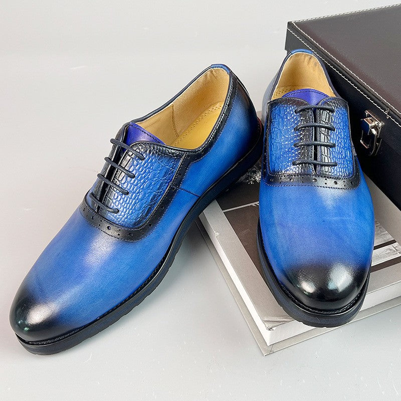 Handmade men shoes luxury brand high quality Genuine Leather dress shoes Man Fashion Formal Office Oxford Male Footwear Social