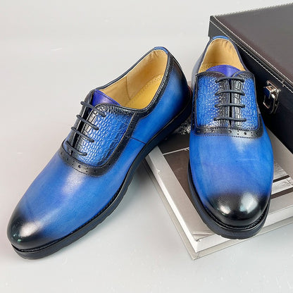 Handmade men shoes luxury brand high quality Genuine Leather dress shoes Man Fashion Formal Office Oxford Male Footwear Social
