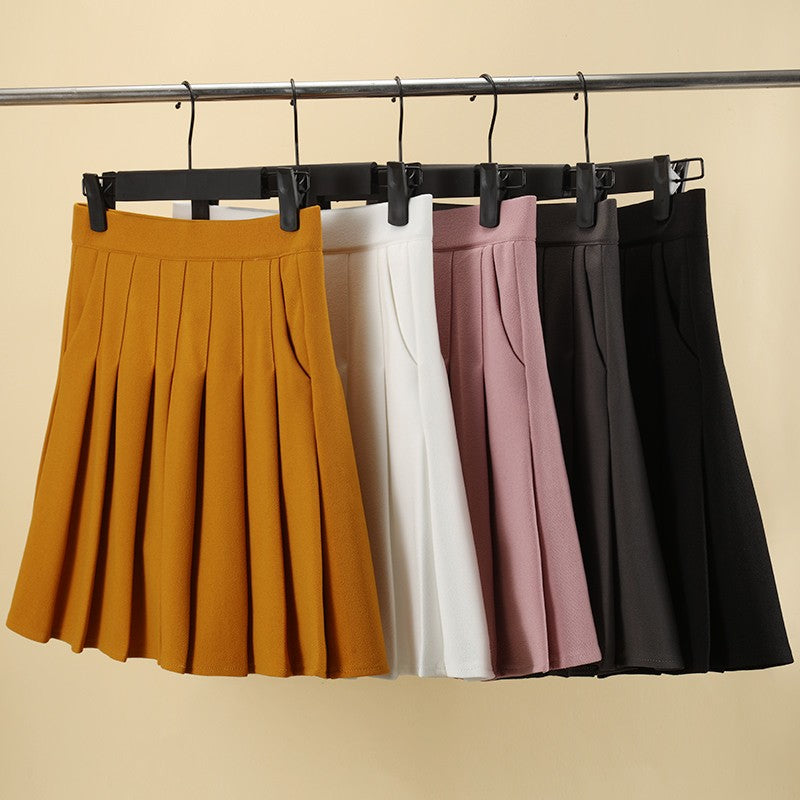 Brown Skirt Ladies 2022 Summer Clothes Women's High Waist Harajuku Korean Style