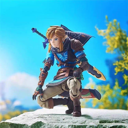 Boneco Articulado The Legend Of Zelda Tears Of The Kingdom Figma 626 Link Figures Breath Of The Wild Anime Figure Coleção Presente