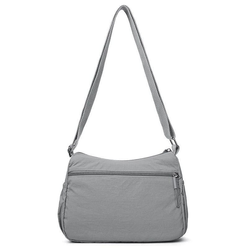 Women's Multi-Compartment Crossbody Bag, Tote Purse with Shoulder Strap, Water-Resistant Nylon Handbag for Moms, Gift Ideas