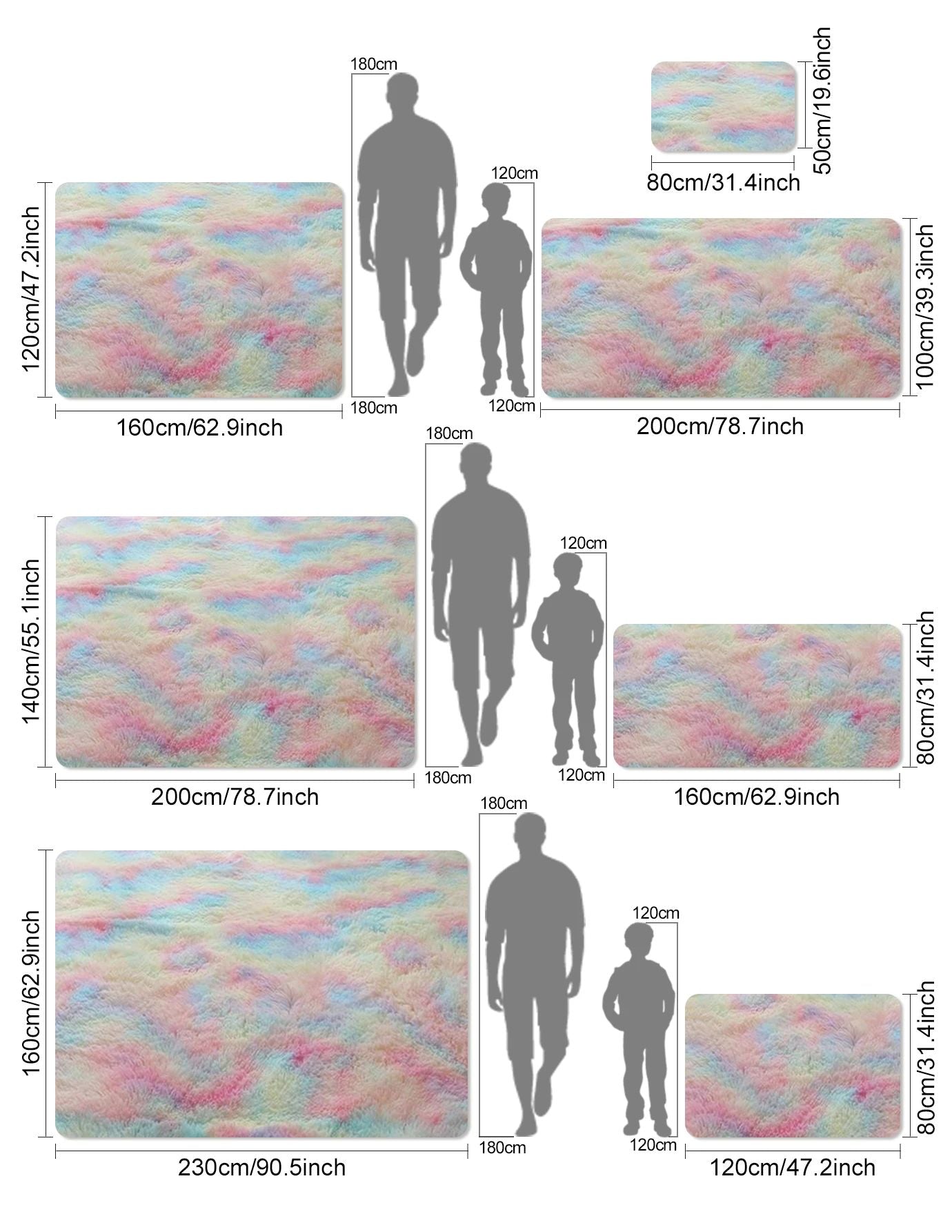 VIKAMA Healing Clouds Carpet Bedroom Living Room Sofa Area Decorative Cushion Ins Style Warm Home Decoration