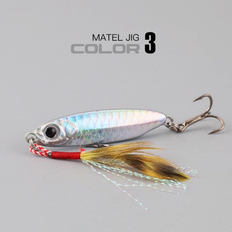 1 unidade isca artificial de metal Jig 7g 10g 15g 20g 25g 30g Isca de pesca Shore Casting Jigging Isca de pesca de água salgada Shore Casting