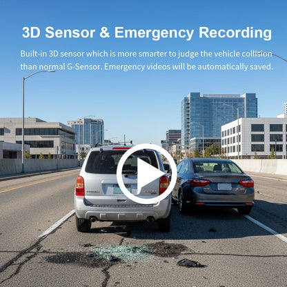 Câmera de painel KAWA D7 4K dianteira e traseira, gravador de vídeo 4K WiFi6, câmera automotiva, mini câmera traseira DVR para veículos, Dashcam com controle por APP/Voz