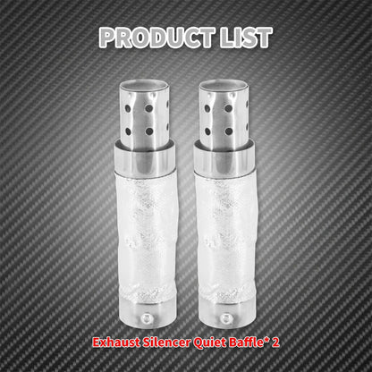 Motorcycle Exhaust Pipe Muffler 38-48mm Quiet Baffle Universal For Harley Sportster XL 1200 883 Touring FLHR FLH Dyna Softail FL