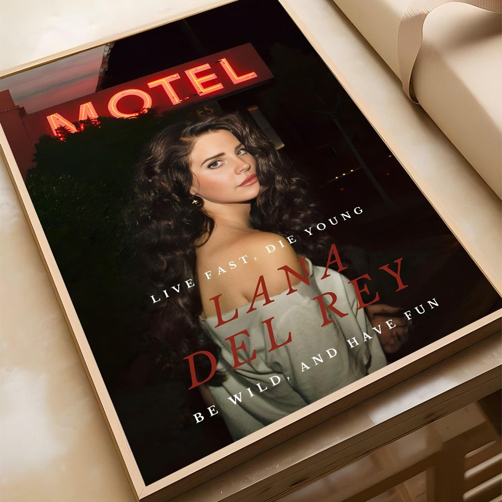 Singer Lana Del Rey Album Poster Poster Paper Print Home Living Room Bedroom Entrance Bar Cafe Art Painting Decoration