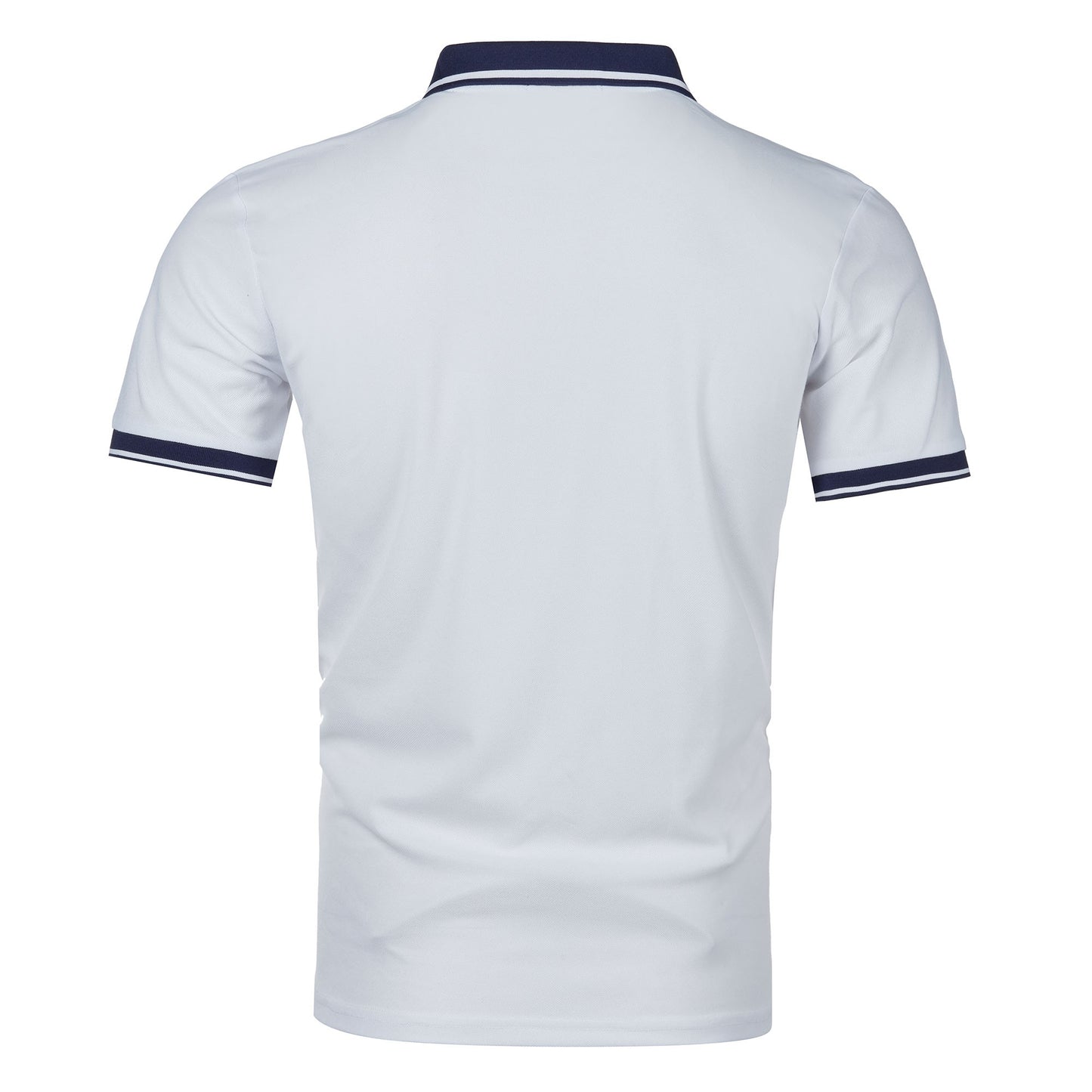 Men's new top Polo shirt T-shirt Summer men's short sleeve color lapel casual fashion white shirt T-shirt men's short sleeve