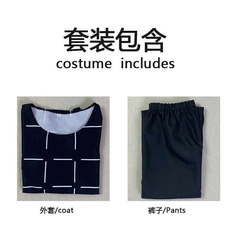 Mahito Cosplay Costumes Wig Top Pants Suit Halloween Costume For Men Carnival Party Mahito Set For Comic Con