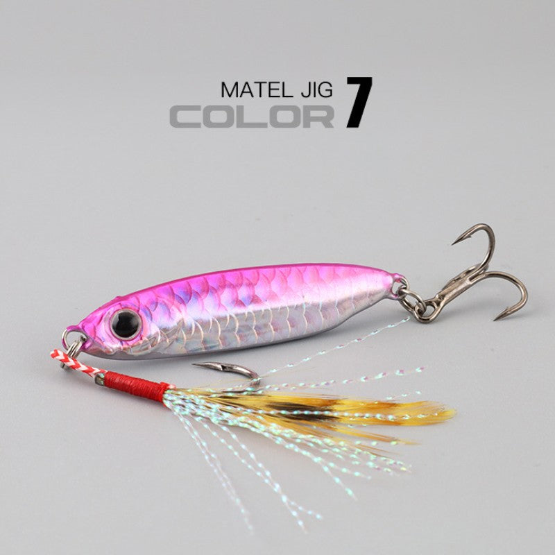 1 unidade isca artificial de metal Jig 7g 10g 15g 20g 25g 30g Isca de pesca Shore Casting Jigging Isca de pesca de água salgada Shore Casting