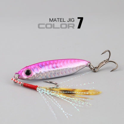 1 unidade isca artificial de metal Jig 7g 10g 15g 20g 25g 30g Isca de pesca Shore Casting Jigging Isca de pesca de água salgada Shore Casting