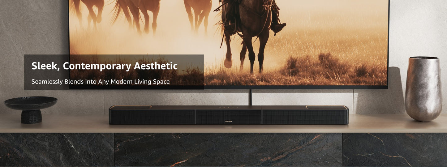 Sistema de Som Surround 7.1.4 ULTIMEA Barra de Som para TV com Dolby Atmos e Controle por APP, Alto-falante Bluetooth Doméstico com Subwoofer Sem Fio de 10"