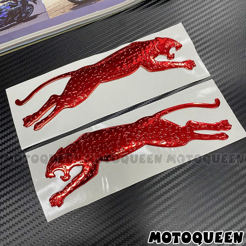 Adesivos de Decoração de Tanque de Combustível 3D com Emblema de Etiqueta Estilo Carro de Motocicleta Leopard para Kawasaki Harley BMW Suzuki