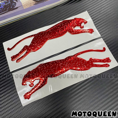 Adesivos de Decoração de Tanque de Combustível 3D com Emblema de Etiqueta Estilo Carro de Motocicleta Leopard para Kawasaki Harley BMW Suzuki