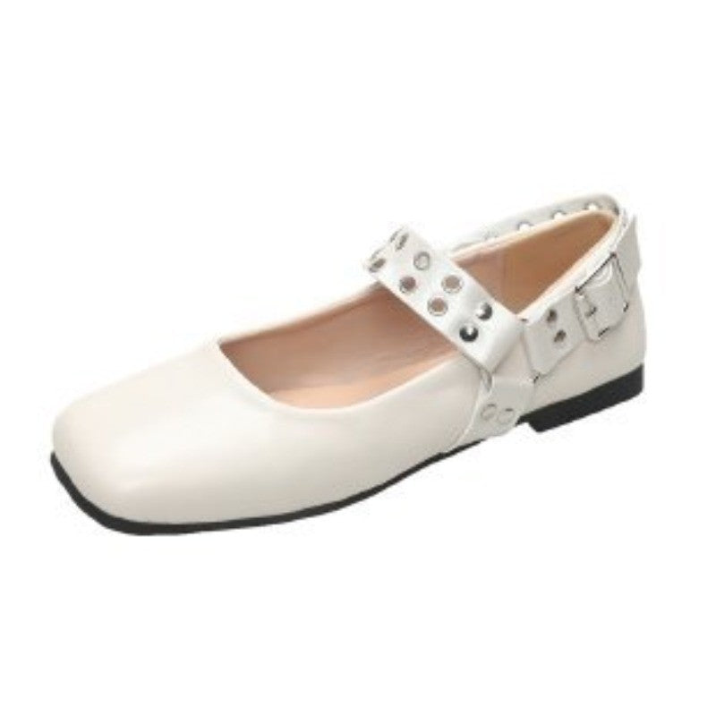 2025 Elegant Women Ballet Flats Shoes Shallow Mouth Autumn Loafers New Fall Retro Dress Lolita Tabis Shoes Zapatos De Mujer