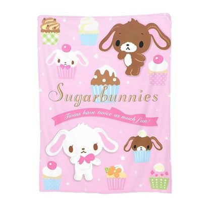 Sugarbunnies Sugar Rabbit Knitted Blanket Fleece Super Soft Throw Blankets for Outdoor Travel Bedroom Quilt