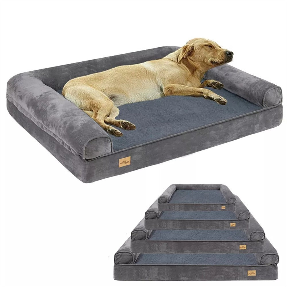 Cama para Cães Calmante Grande XXXL Ortopédica com Espuma de Memória, Sofá-Cama, Capa Impermeável Removível, Tapete de Pelúcia para Cães Pequenos, Médios e Grandes