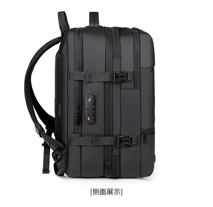 Backpack Men's Expandable Vacuum Compression Short-Distance Business Trip Large-Capacity Dry and Wet Separation Business Multi-Functional Backpack