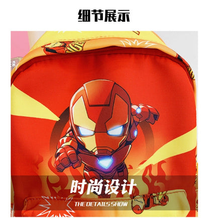 Mochila Infantil Homem-Aranha Marvel Desenho Animado Mochila Escolar Legal Estilosa para Meninos e Meninas Leve Casual Mochila de Jardim de Infância para Crianças