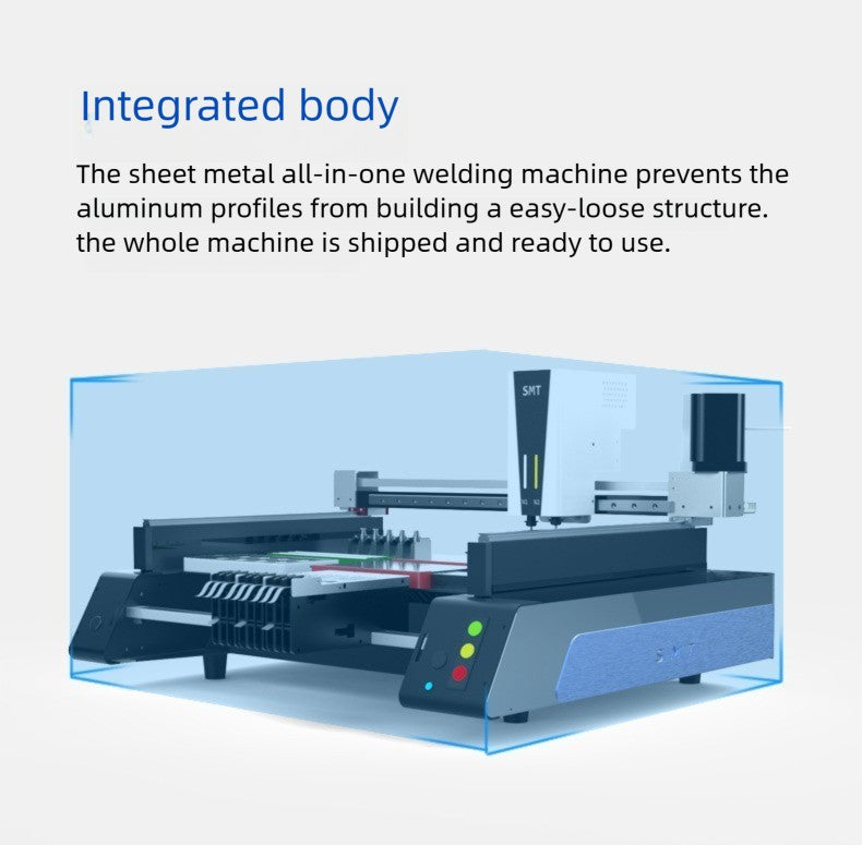 High-speed Fully Automatic Triple Vision Camera Desktop SMT Machine 220V / 110V SMT Pick And Place Machine Chip Mounter LED SMD