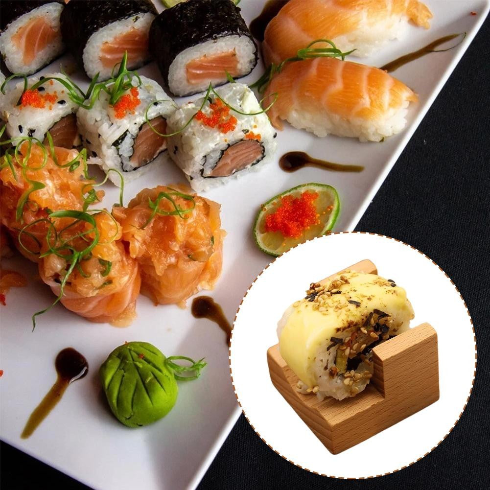 Suporte de Sushi Japonês de Madeira em U Rack de Taco Suporte de Prato de Comida Suporte de Bandeja de Servir Sushi Barco de Sushi