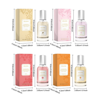 Roxelis 30ml Body Perfume Spray Hair Scent Light Fresh Skin Long Lasting Floral Fragrance Add Personal Charms Dating Perfume