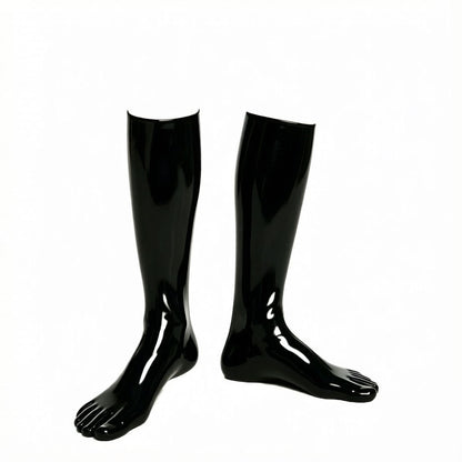 Black Rubber Footed Long Stockings Short socks Elastic Separate Five Toe