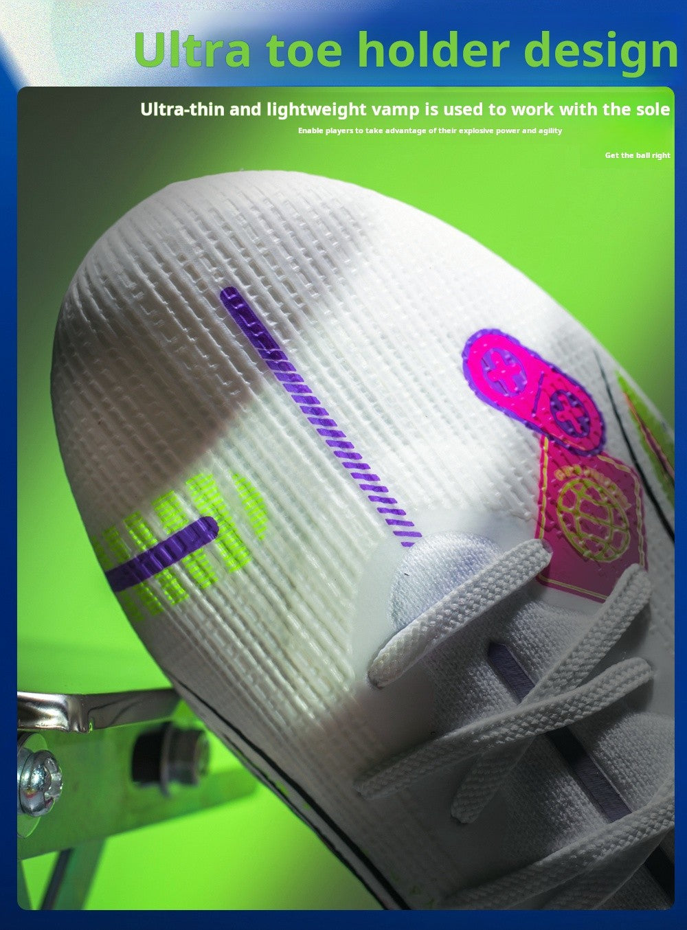 Soccer Shoes Men's Football Field Boots Grass Training Society Sports Soccer Cleats Without ShoeLaces Crampons De Football