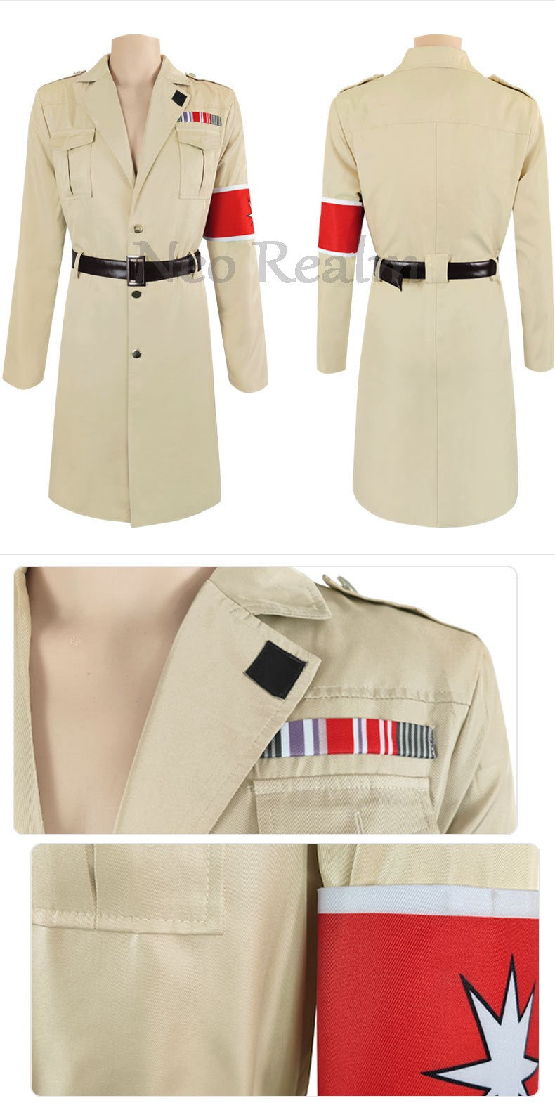 Anime Attack Final Season Freedom Mare Jacket Coat Cosplay Costume Halloween Carnival Outfit In Stock