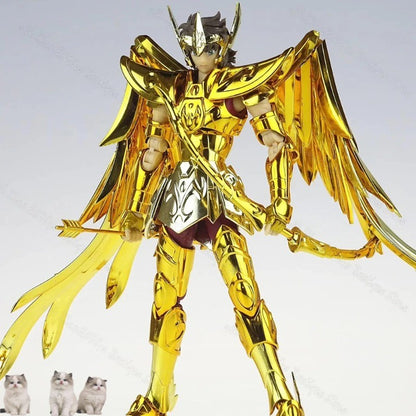 EM ESTOQUE CS Modelo Saint Seiya Myth Cloth EX Sagitário Aiolos/Capricórnio Shura/Gêmeos Saga/Libra Dohko Boneco de Ação