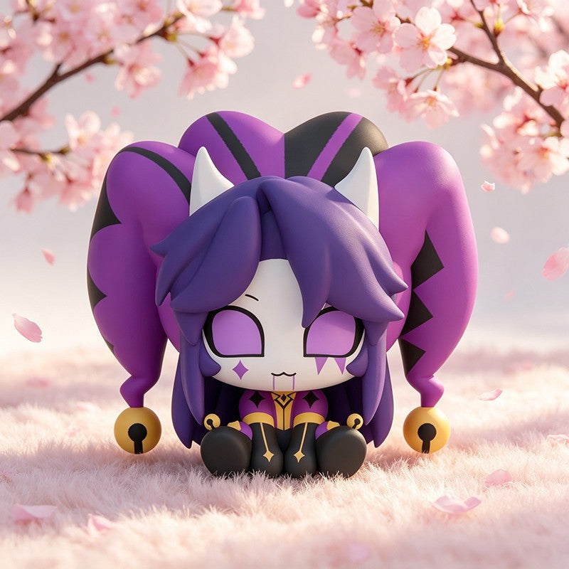 7CM Anime ?The Freak Circus Jester PVC Figures Model Figurine Sitting Position Model Desk Display Standing Ornament Fans Gift
