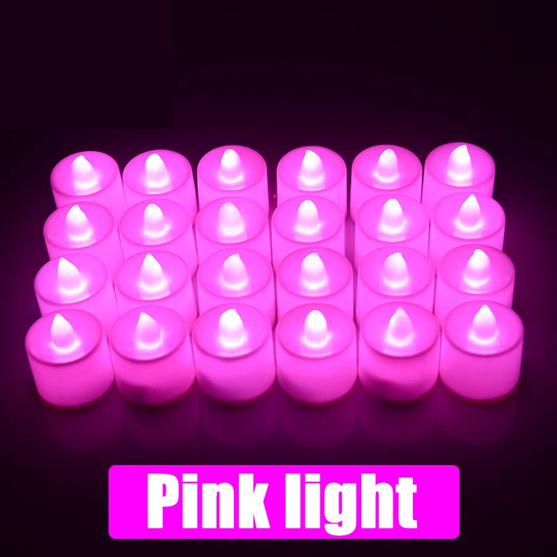 1/48PCS  LED Candle Battery-Power Tealight Flameless Fake Candle Light Christmas Wedding Birthday Wedding Romantic Decor Lamp