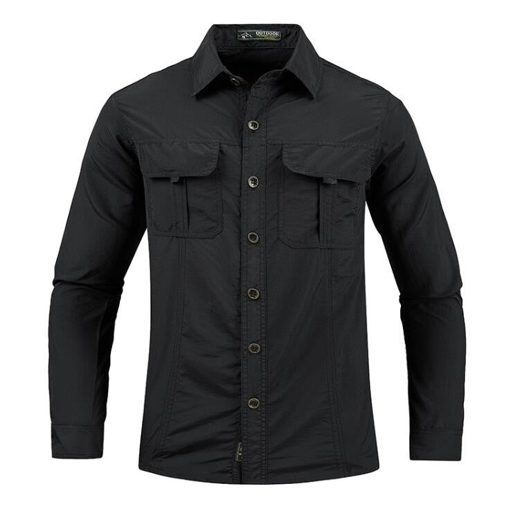 Mens Military Shirt ,Work Cargo Shirts ?Tactical Breathable Quick-Drying Tops