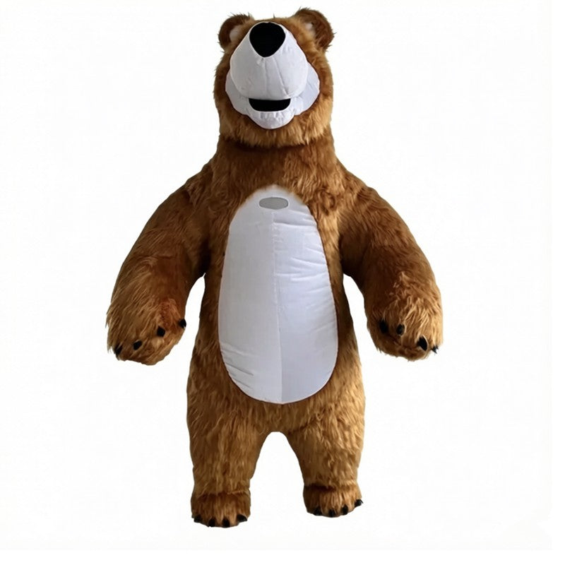 Inflatable Martha Bear Brown Bear Giant Costume Adult Walking Mascot Animal Cartoon Character Strange Costume Halloween Party An