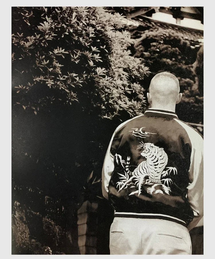 Non Stock Suka Reversible Souvenir Jacket Embroidered Sukajan Baseball Outerwear