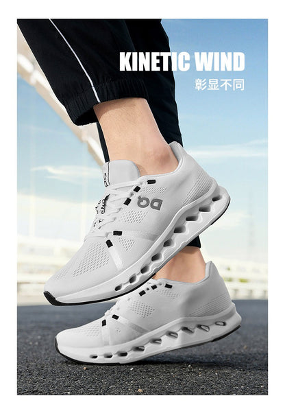 New Running Shoes Men Mesh Lightweight Flat Outdoor Gym Jogging Shoes Comfortable Original Tennis Shoes Cushioning Sneakers Man