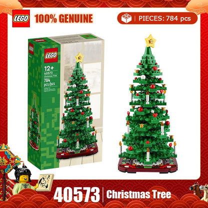 Lego 40573 Árvore de Natal 40611 O Ano do Dragão Brinquedos de montar quebra-cabeça infantil Presente de Natal