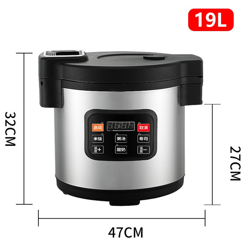 Panela Elétrica de Aquecimento de Arroz Panela de Capacidade Grande Recipiente de Alimentos com Isolamento Térmico Forro Interno Antiaderente Eletrodomésticos de Cozinha 19L/32L