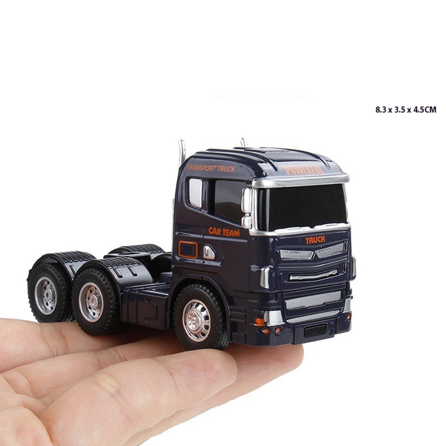 Minicaminhão de Reboque de Contêiner 1:64 Brinquedo Modelo de Liga Série de Carros Diecast com Veículos de Metal de Fricção Modelo Clássico Presente Infantil