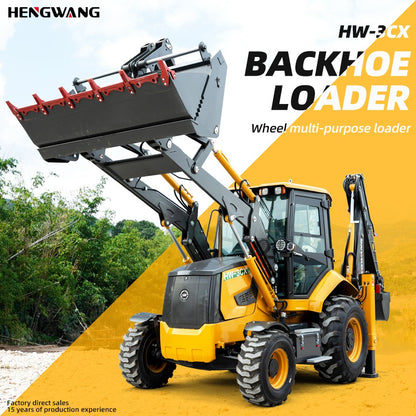 Nova escavadeira carregadeira 7.8 toneladas 4x4 Retroescavadeira Multi-propósito 4WD para Todos os Terrenos Trator Agrícola a Diesel Máquinas de Construção
