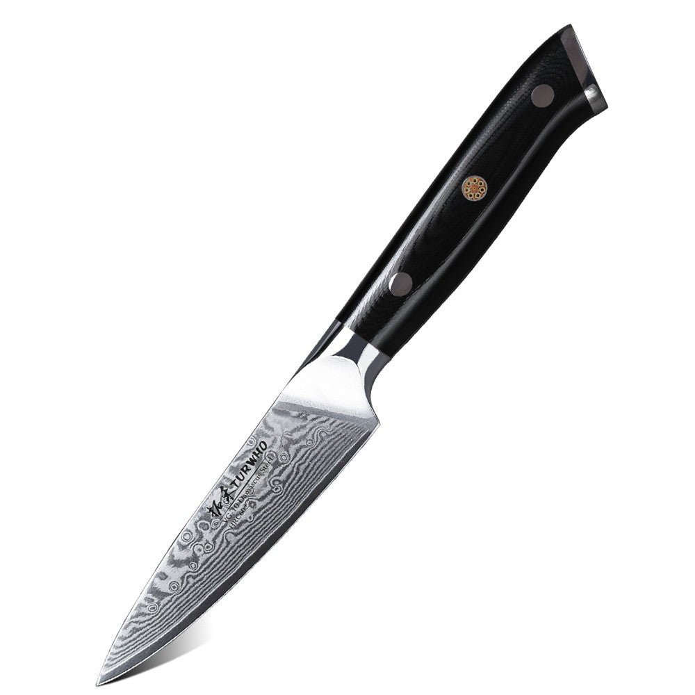 TURWHO Melhores Utensílios de Cozinha de 1 ou 7 Peças, Conjunto Profissional de Aço Damasco de 67 Camadas Com Excelente Bloco de Facas de Madeira de Acácia
