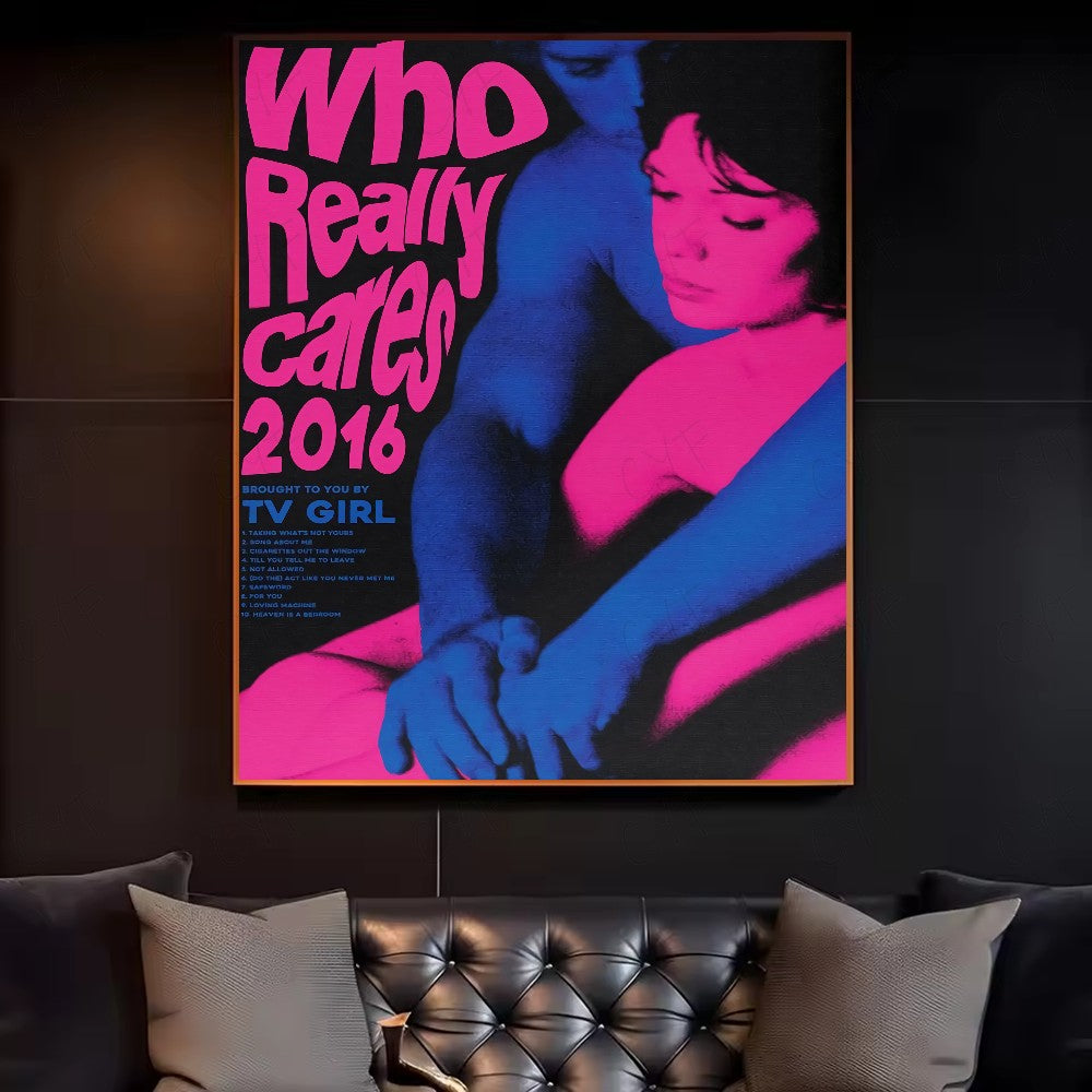 Tv Girl French Exit Lovers Rock Poster HD art canvas painting home living room bedroom bar aesthetic decoration