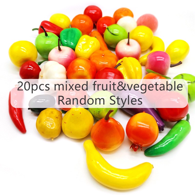 Simulated Food and Vegetables Indoor Showcase Photography Props Household Kitchen DIY Decoration Mini Micro Landscape Model TMZ