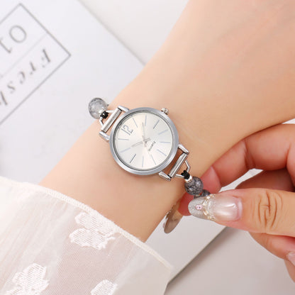 Fashionable trend simple luxury round plate pointer style bracelet ladies watch