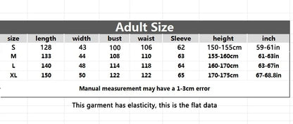 Anime Movie Character Jumpsuit Dress Cosplay Costume Kids Children Men Women Halloween Costume ?