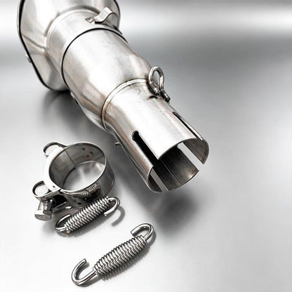28 32 38 45mm Adapter 51mm Exhaust Section Non-Destructive Install Motorcycle Exhaust Pipe Modification Exhaust Middle Section