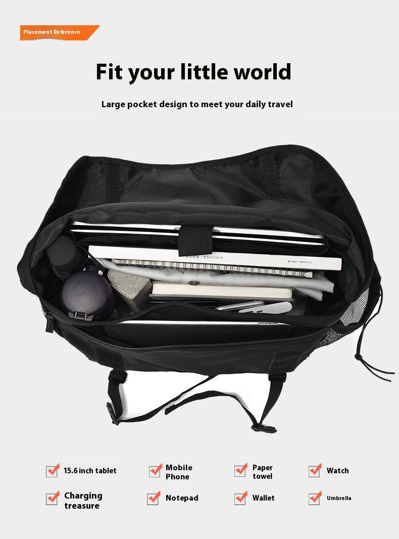 Causal Nylon Shoulder Man Bag Japanese Teenager School Laptop Sling Men's Bag Streetwear Travel Cross Bag Messenger Bags for Men