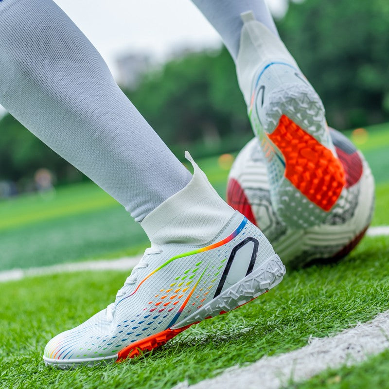 MenOutdoor Football Boots Professional Training Soccer Shoes Soccer Cleats Turf Futsal Match Grass Unisex Non-slip Breathable
