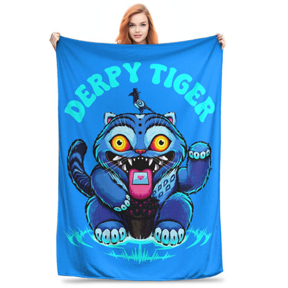 Kpop Demon Hunters Zoey Huntrix Blankets  Plush Vintage Soft Throw Blankets for Bedspread Summer,